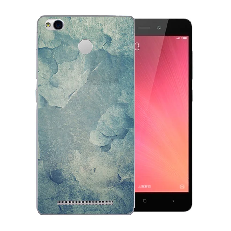 For Xiaomi Redmi 3 Pro Phone Case 3S Color Stone Pattern Soft Silicon Slim Back Cover 5.0 inch for Prime Funda |