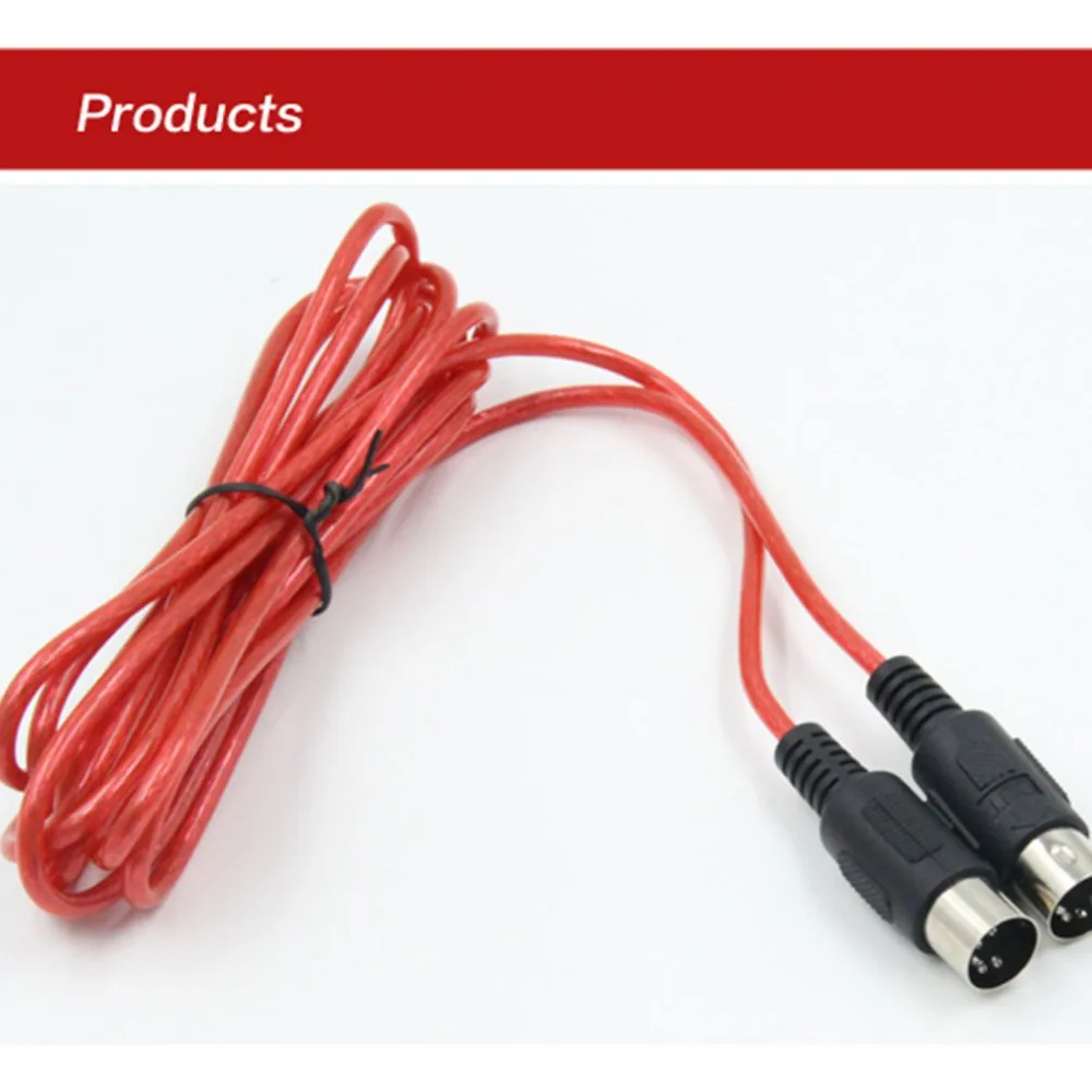 

Music Editing Line Double Head Five Needle Connection Line MIDI Cable