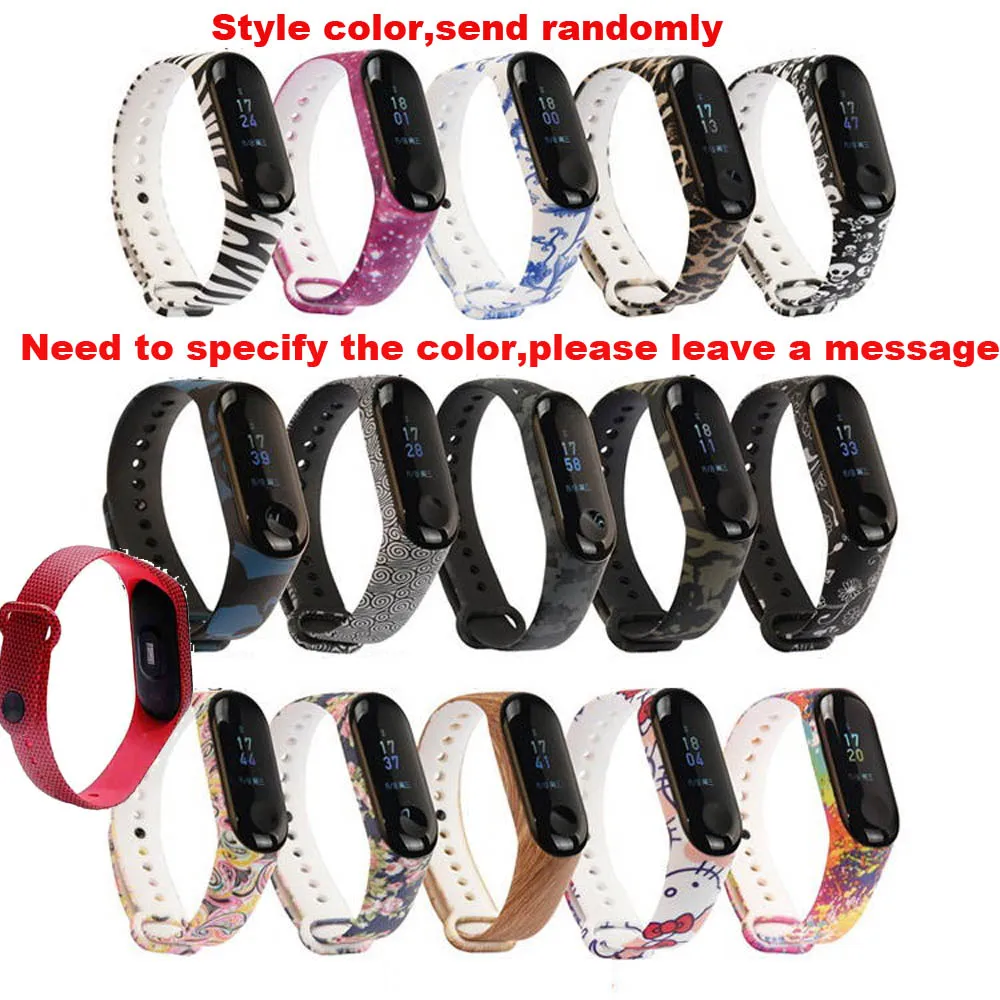 Style 2-50 Pcs Для Xiaomi mi Band 4 браслет ремешок mi band 3 силиконовый браслет 50 шт - Цвет: Style 2-50 Pcs