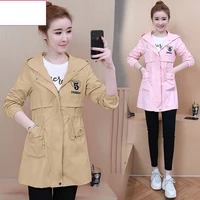 women coat 2019 youth clothing for women trench coat hooded high quality fashionable female clothing free shipping k4656