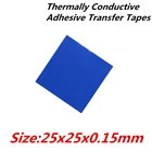 Термопроводящие клейкие ленты для теплопередачи, 40 шт.лот, 25х25 мм, двусторонняя лента для теплоотвода радиатора