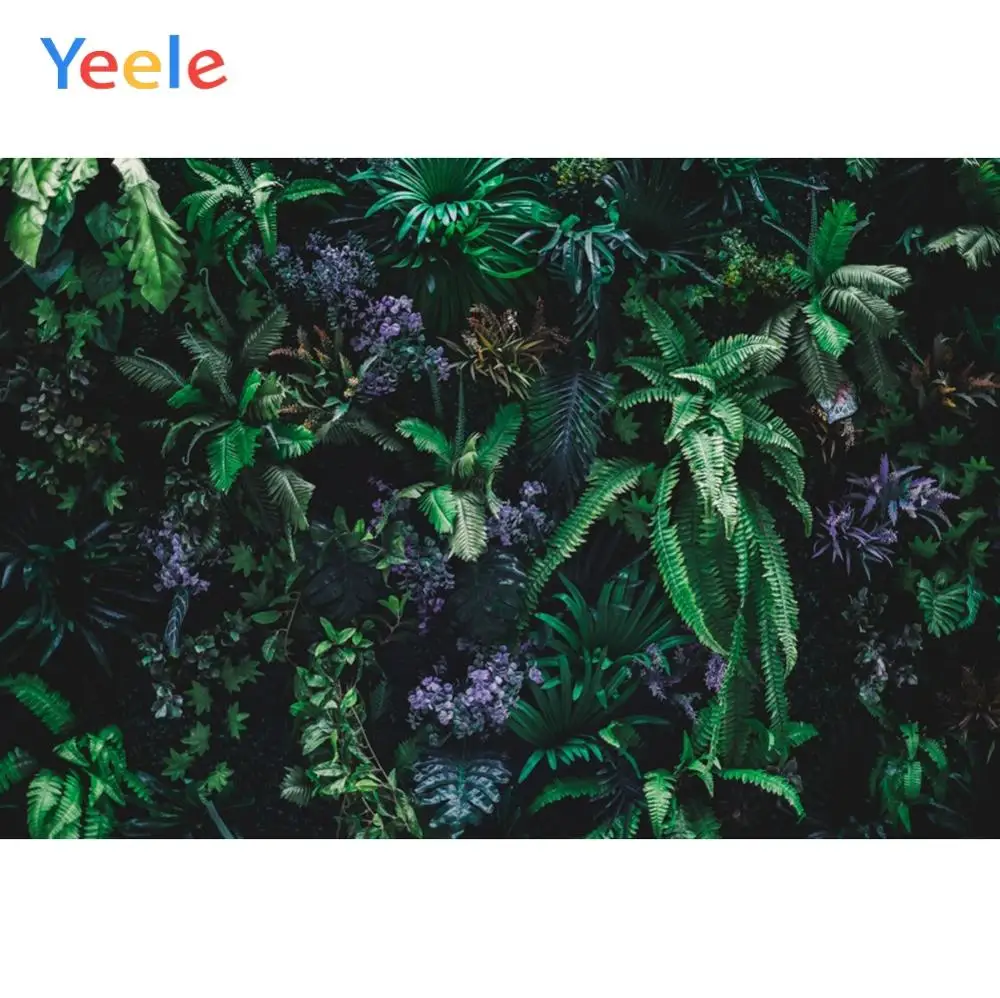 

Yeele Summer Jungle Tropical Leaves Plant Scenic Photography Backgrounds Customized Photographic Backdrops for Photo Studio