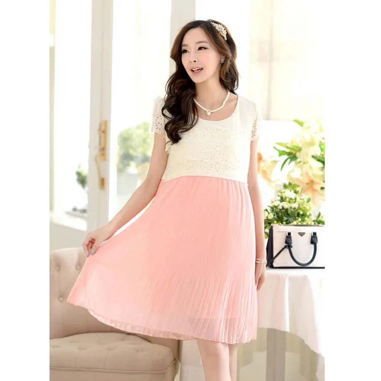 Платье для беременных женщин 2017 летняя модная шифоновая юбка грудного