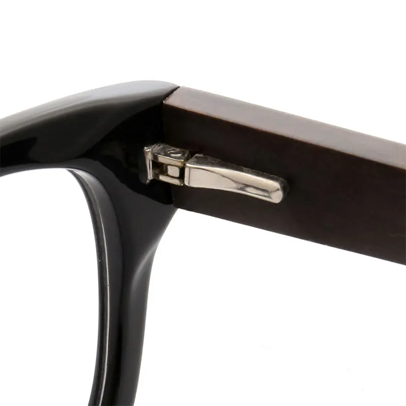 MUZZVintage Optical Glasses Frame Half Wooden Eyeglasses Oculos De Grau Eyewear Retro Acetate Frames | Аксессуары для одежды