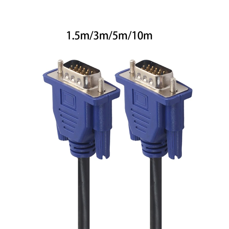 OOTDTY, 1,35 м, 3 м, 5 м, 10 м, 1080 P, VGA, HD, 15 Pin, Штекерный кабель-удлинитель для ПК, ноутбука, проектора, HDTV монитора