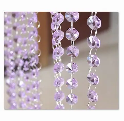 Специальные Продажи 2000 шт./лот 14 мм фиолетовые хрустальные Восьмиугольные бусины