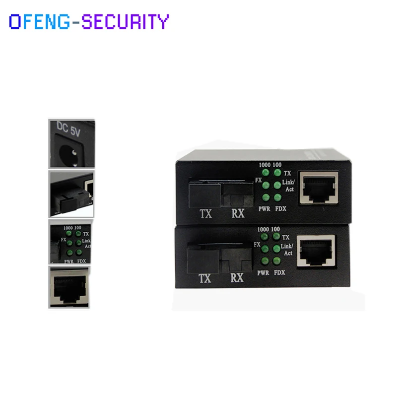 Медиаконвертер ethernet 10/100/1000 м одномодовые одноволоконные