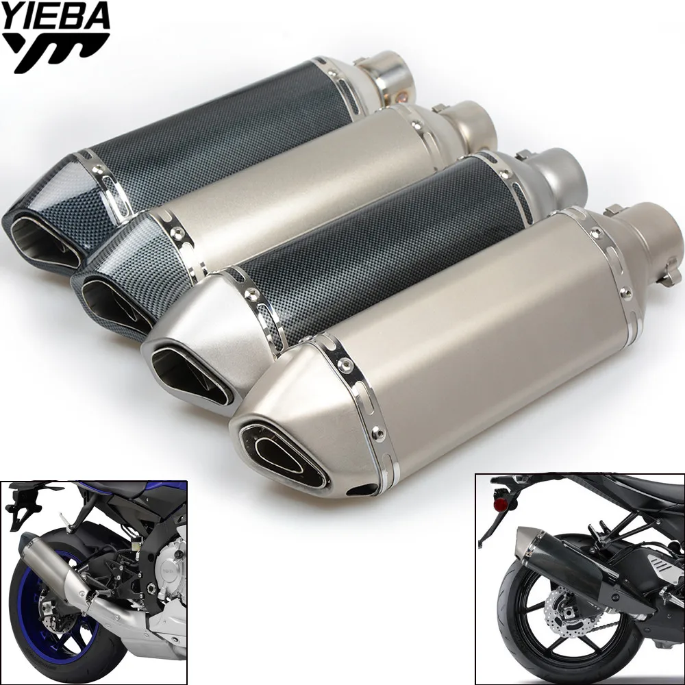 36 51 мм выхлопная труба мотоцикла Модифицированная для KAWASAKI VERSYS 1000 ZZR600 ZXR400 ZX9R ZX 6