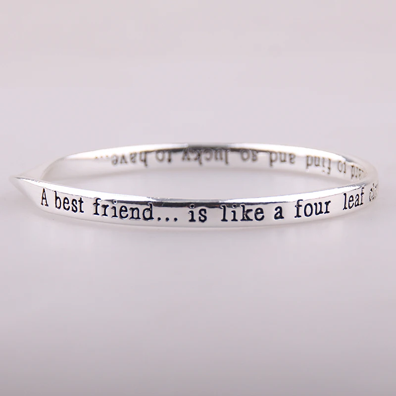 Браслеты из сплава с надписью Лучшие друзья|inspirational bangles|bangle braceletmetal bangle bracelet |