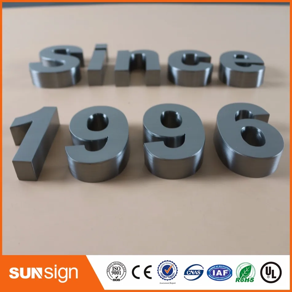 100% Manufacturer Competitive Price 3D Stainless Steel Letter Sign