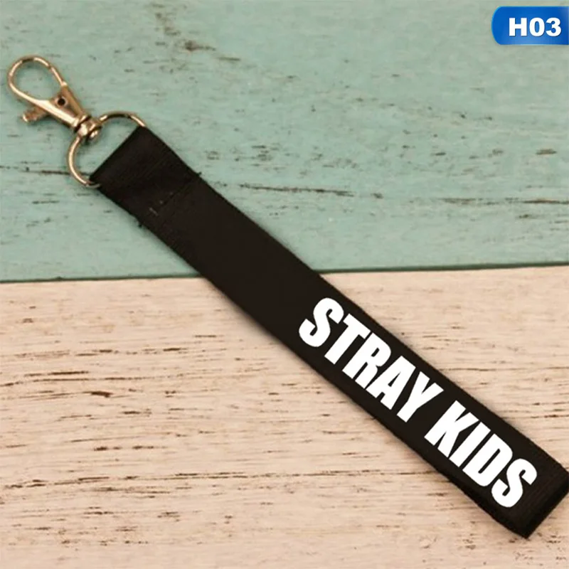 OSS4885H03 Straykids телефон подвесной ремень лазерный ремень-лента телефон подвесной ремень письмо брелок с принтом аксессуары для мужчин и женщин - Цвет: OSS4885H03