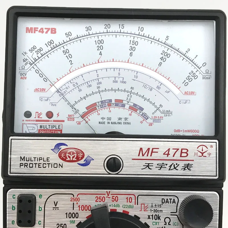 MF47B тестер напряжения тока сопротивления аналоговый дисплей мультиметр