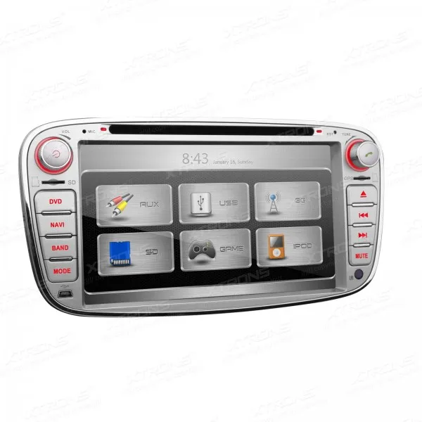 XTRONS 7 дюймов серебристый 2 din автомобильный аудио dvd automotivo HD сенсорный экран плеер