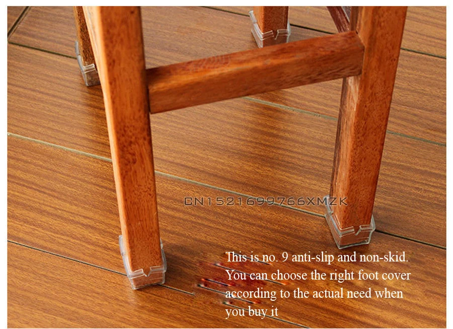 4pcs Transparent Furniture Leg Feet Non Slip Rug Felt Pads Anti Slip Mat Soft Close Fittings For Chair Table Bed Shoe Rack Stool