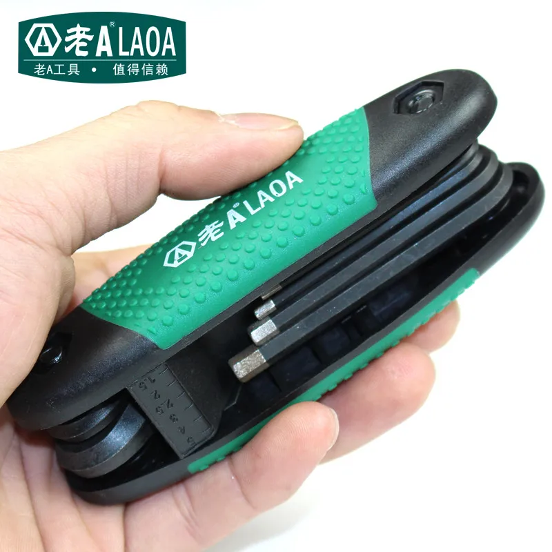LAOA Новые многофункциональные складные шестигранные ключи 8 в 1 корунд