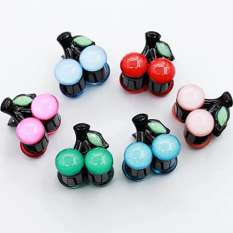 Фруктовый Красный Синий Зеленый Розовый Вишневый гребень Когти для волос