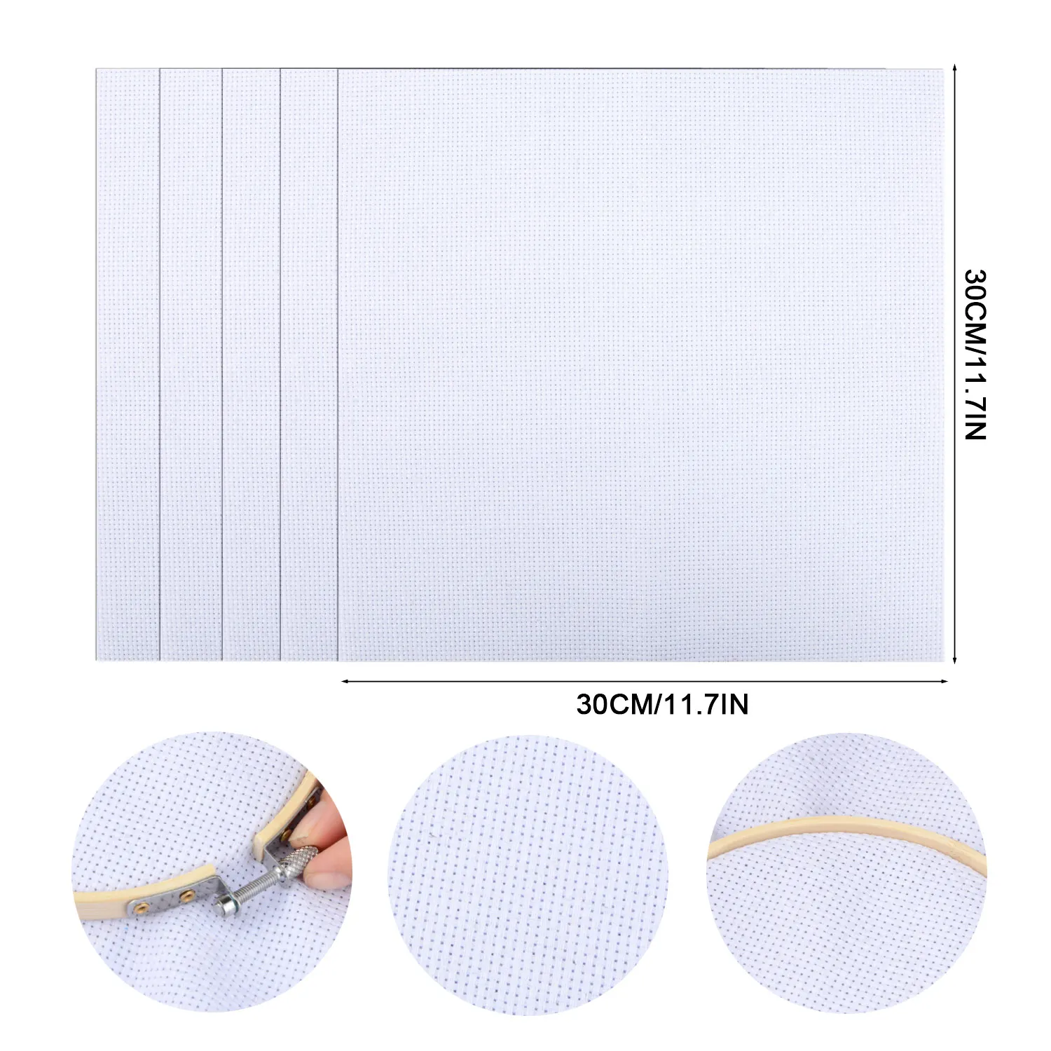 15 шт./компл. 5 дюймов ручной DIY деревянная круглая пяльца для вышивания рамка набор