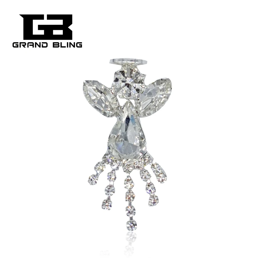 

Blingbling Cute Small Size Crystal Angel Pin Gift Costume Brooch Jewelry