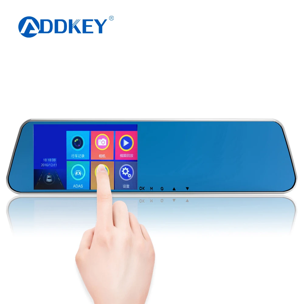 Addkey DVR автомобиля Камера Новатэк 96655 сенсорный экран ADAS FHD 1080 P Автомобильные