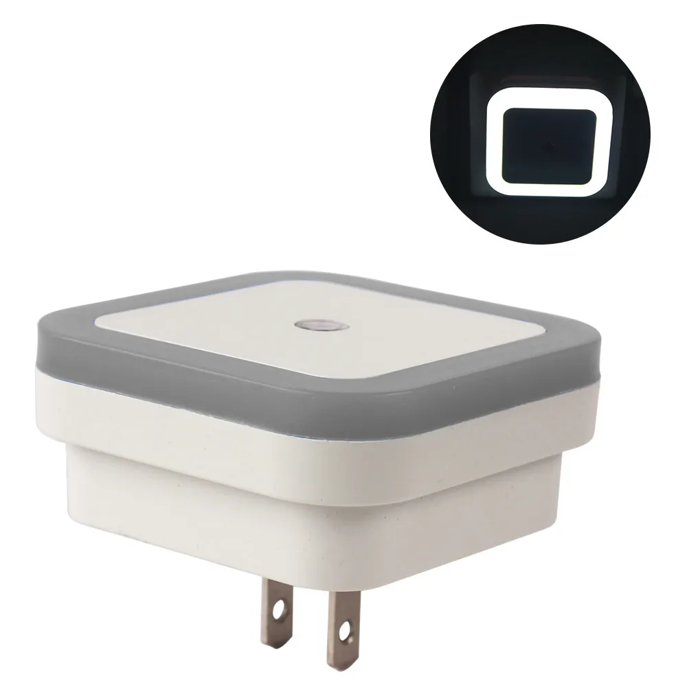 Square White Светодиодный ночник, ночник, светильник с датчиком управления, светодиодный светильник для дома, спальни, романтичный ночной Светильник s# KF - Испускаемый цвет: Square White