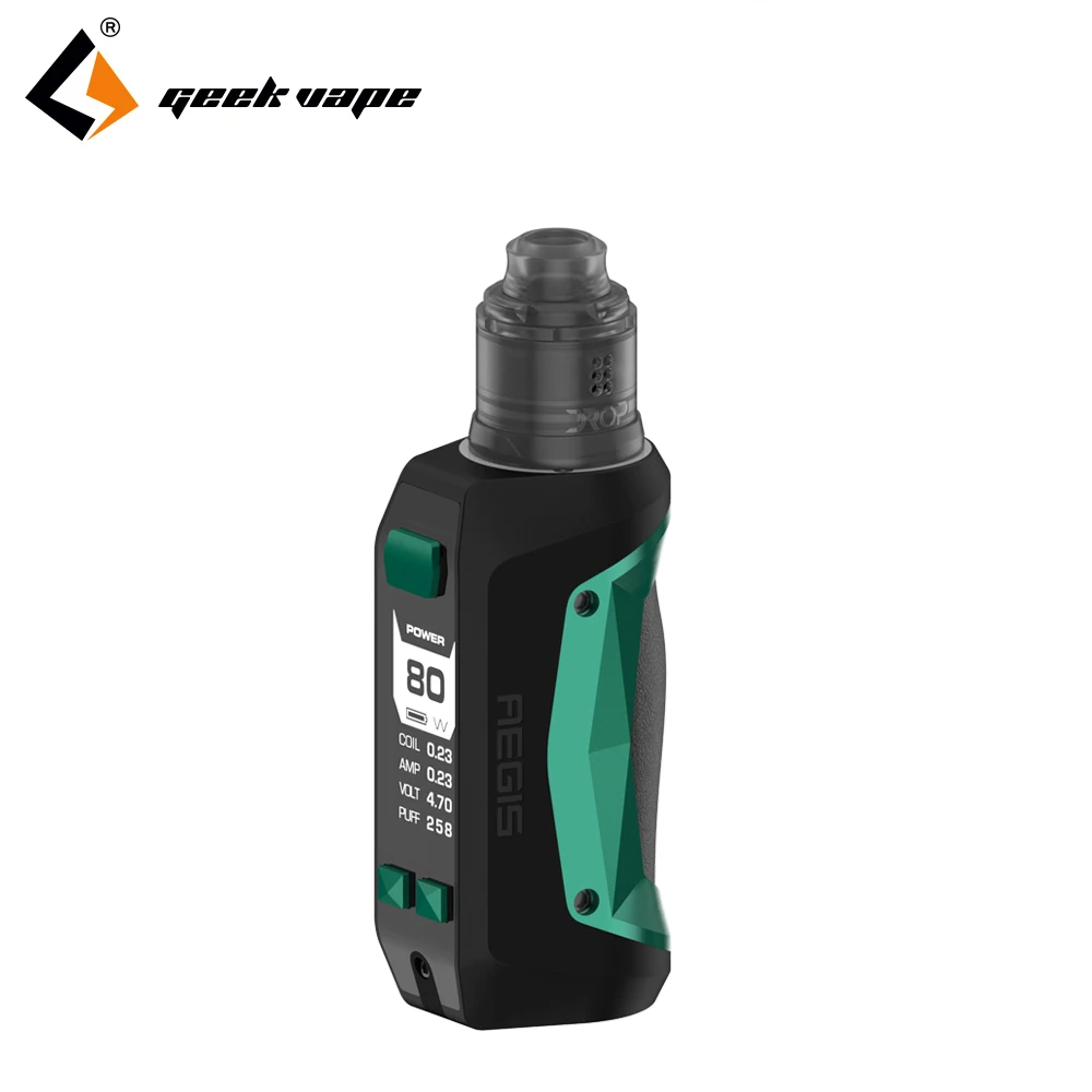 2018 новейший Geekvape Aegis мини Комплект 80 Вт мод с drop solo RDA 2200 мАч встроенный