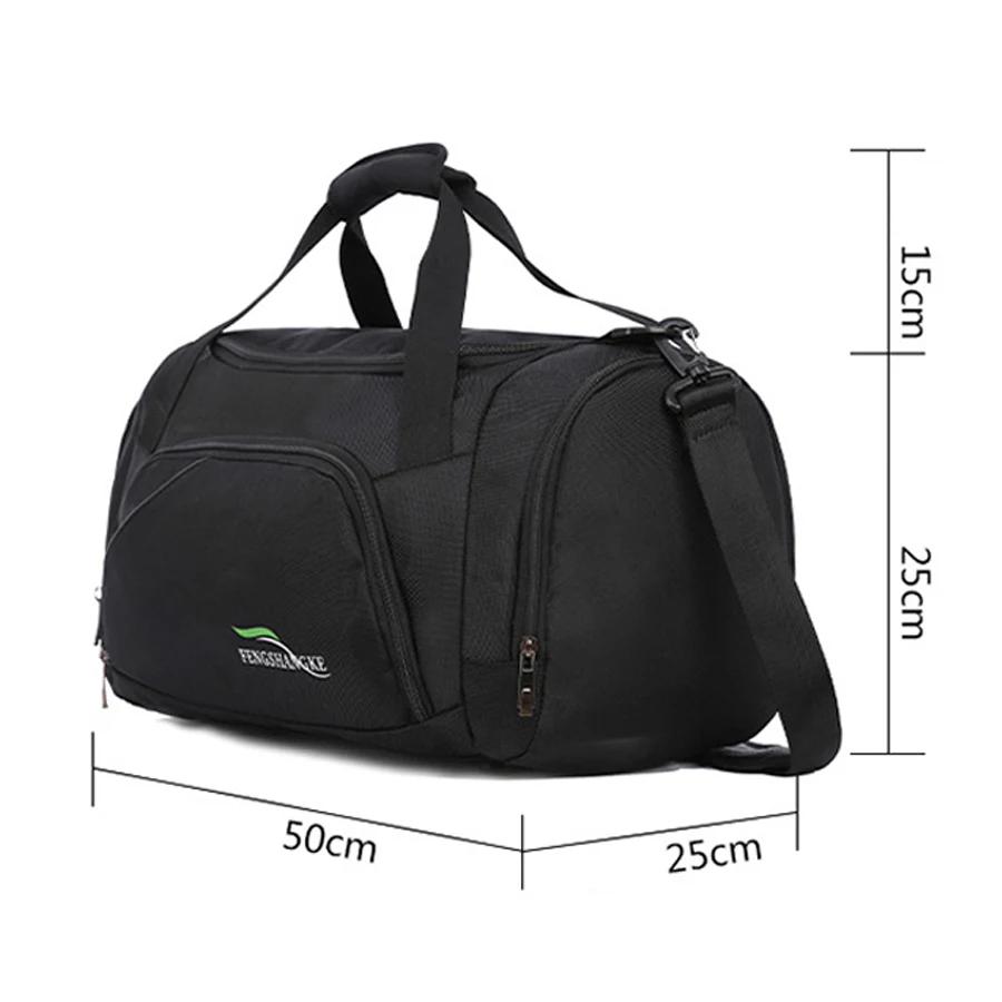 Gym Bag Men Shoes Separate Space Fitness Waterproof Outdoor Sport Bags Travel Handbag Training Shoulder Duffle Tactics sac | Спорт и