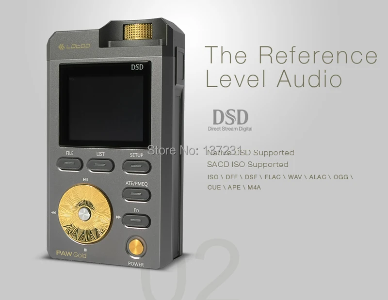 Новый бутик Рекомендовать Lotoo Paw золото Referance Dap цифровой аудио плеера MP3 игрок