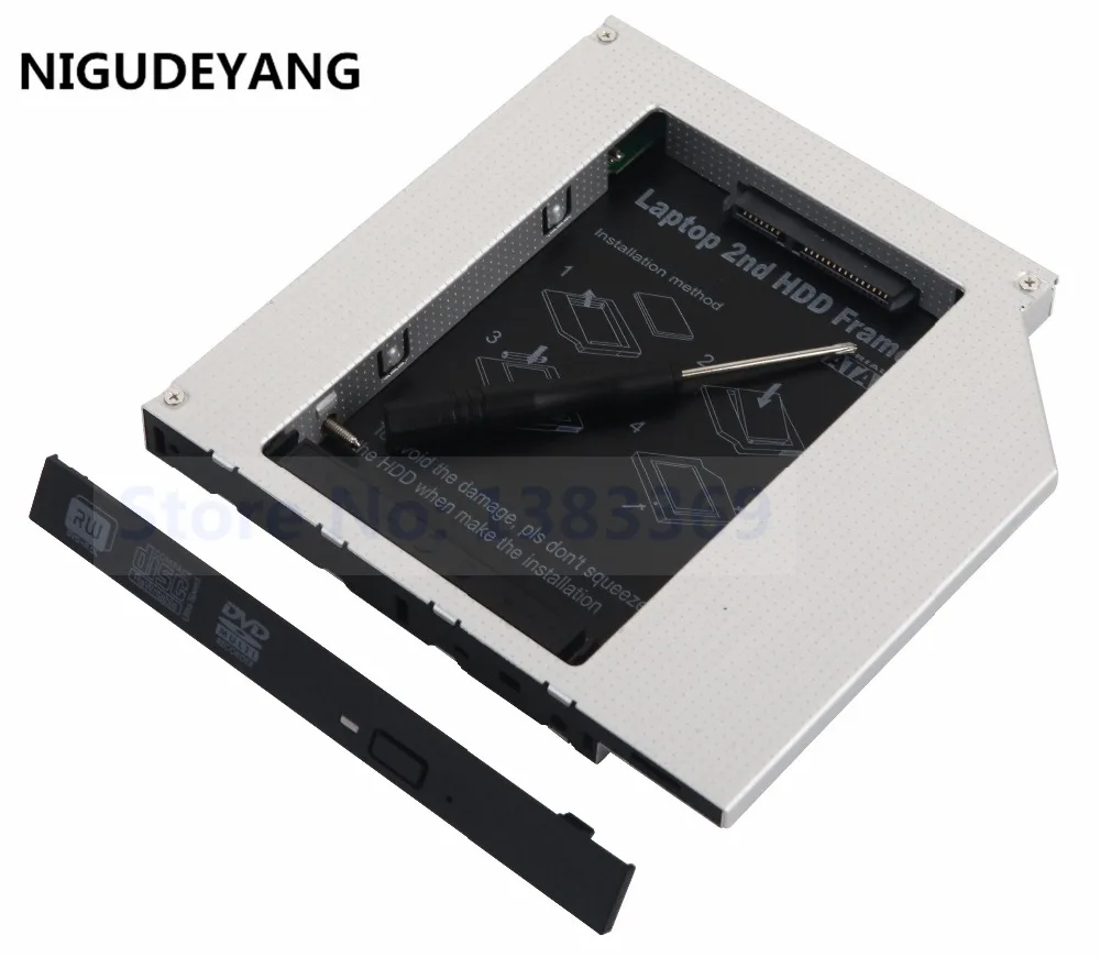 

NIGUDEYANG 12,7 мм IDE - SATA 2nd HDD SSD жесткий диск Оптический отсек Caddy Frame Tray для HP COMPAQ 6510b NC6110 NC6120 NC6300 NC8430