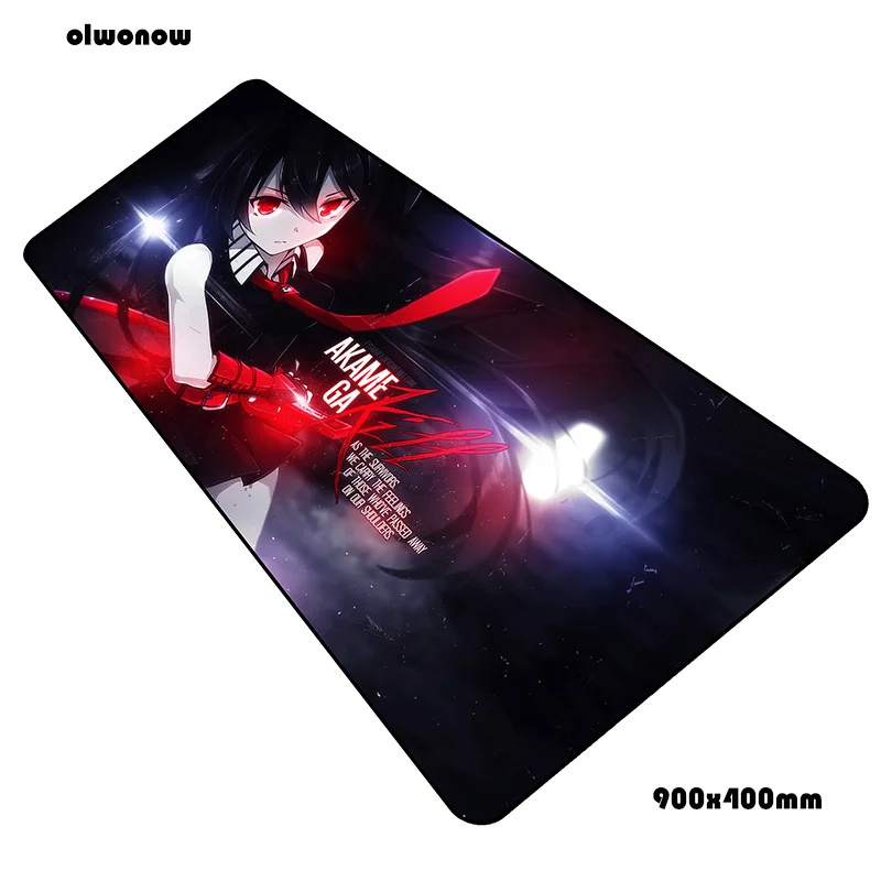 size900x400x2mm Akame ga kill коврик для мыши геймер ноутбук 90x40 см notbook коврик для мыши игровой коврик для мыши эргономичный коврик для мыши ПК стол коврик для мыши - Цвет: size900x400x2mm