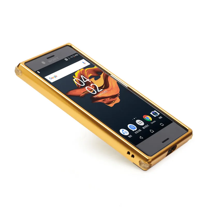 Для sony X Compact F5321 чехол пластинчатый Металл оправа с щеткой для задней крышки