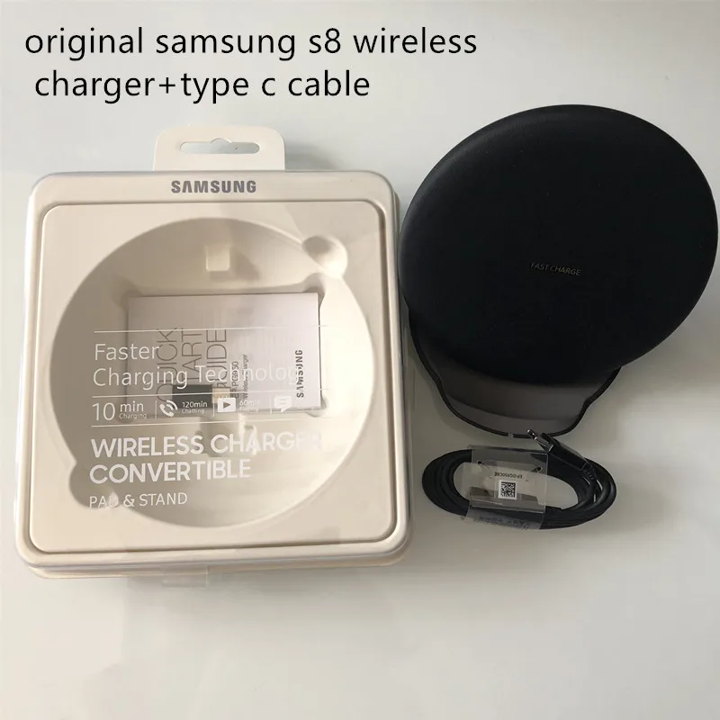 Оригинальное Беспроводное зарядное устройство samsung S8 Qi Smart Quick Charge для iPhone X XR XS
