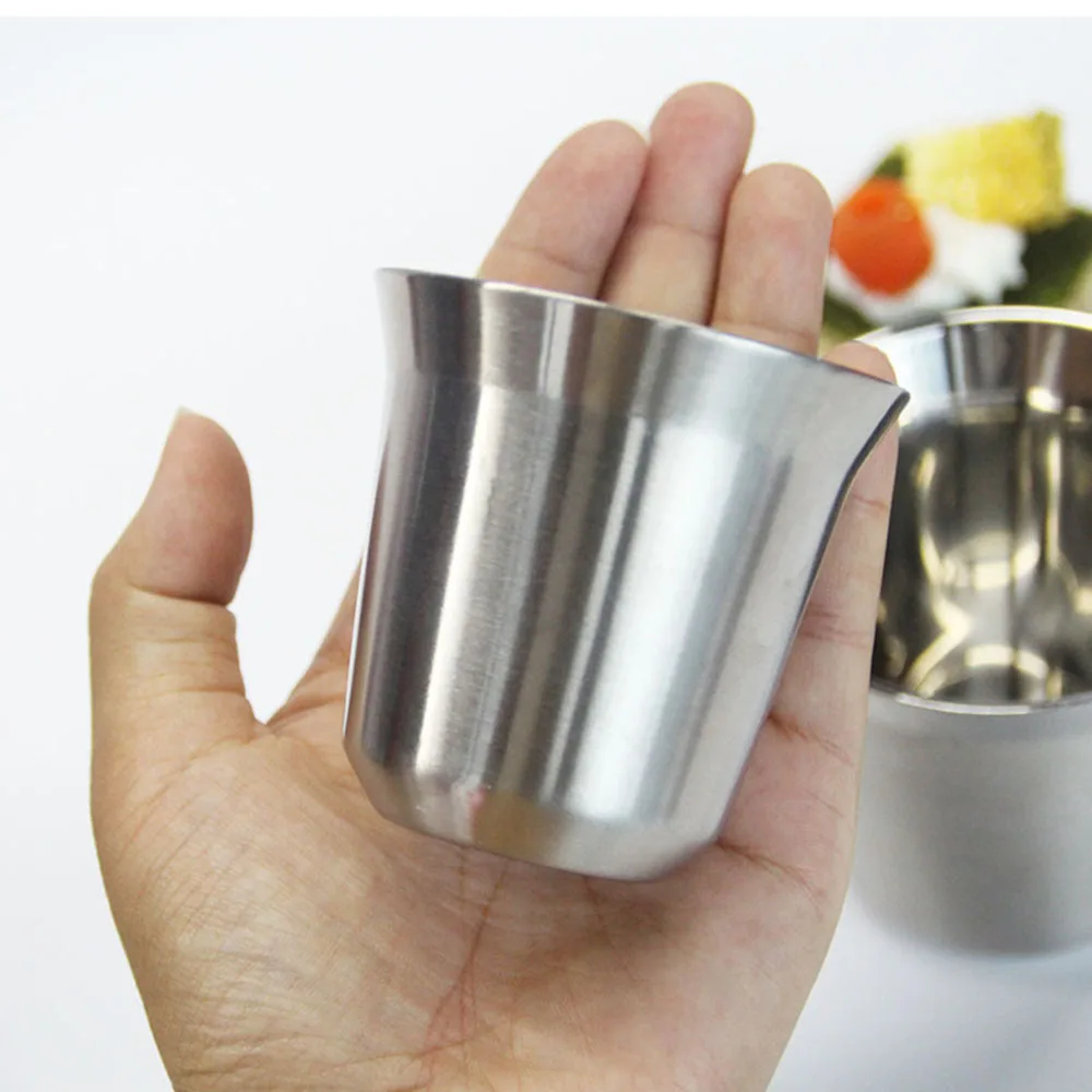 Nespresso чашки Pixie эспрессо из нержавеющей стали кофе Nescafe с двойными стенками термокапсулы кофейная чашка кофейная кружка