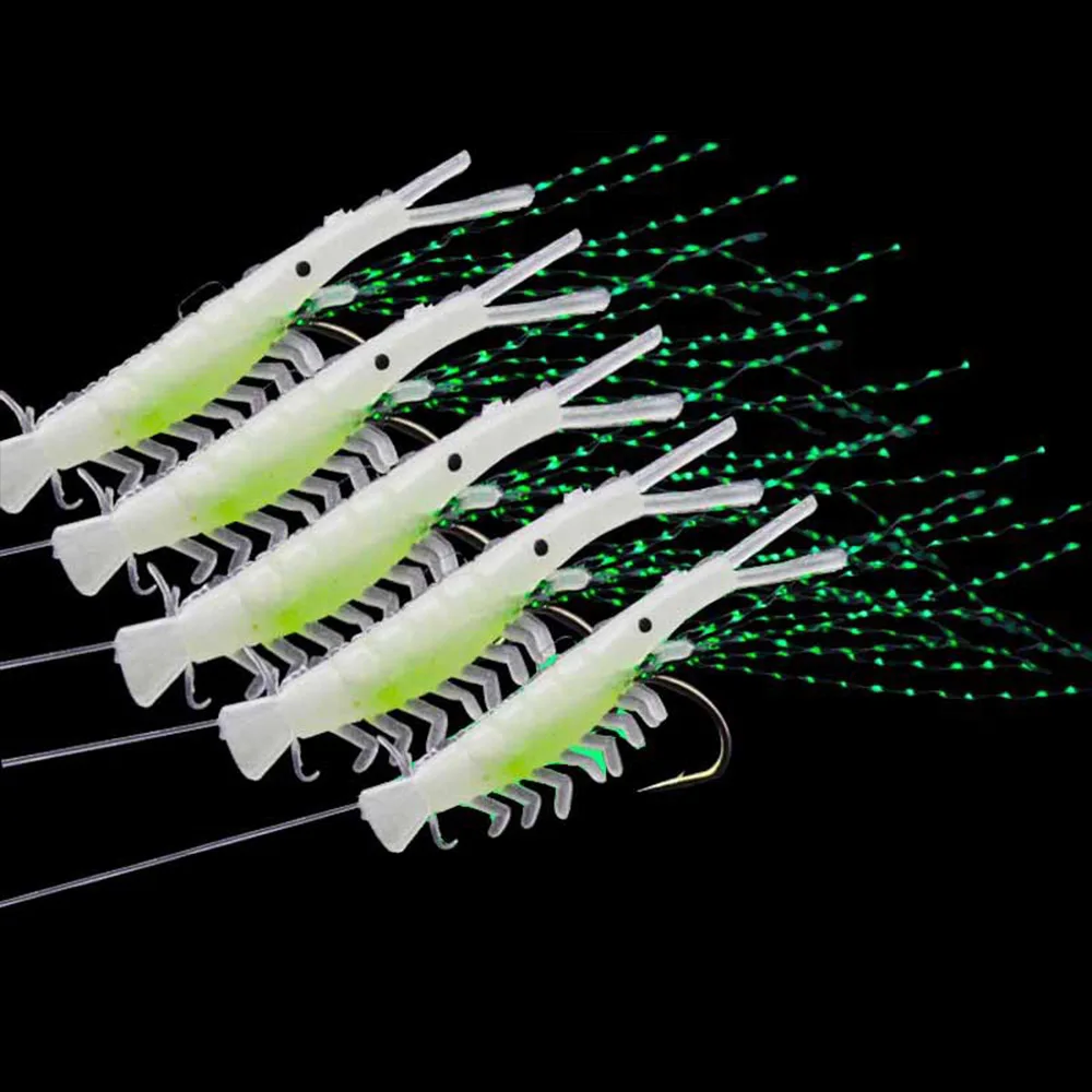 5 шт. светящиеся рыболовные приманки в темноте|fishing lure|shrimp fishingtools fishing |