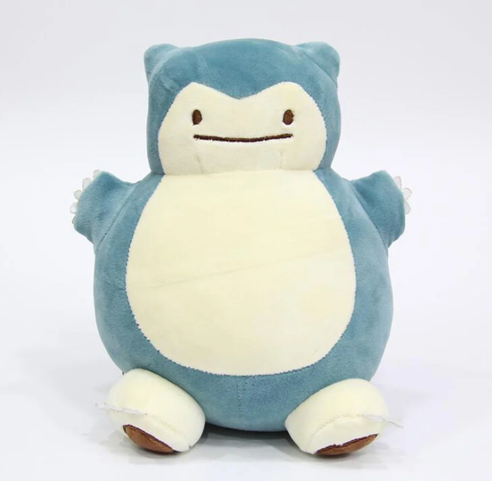 10/лот 10 видов стилей Ditto Metamon Бульбазавр, чармандер-белка Snorlax Pikchu Gengar 12 см внутри-из подушки плюшевые мягкие игрушки - Цвет: Snorlax