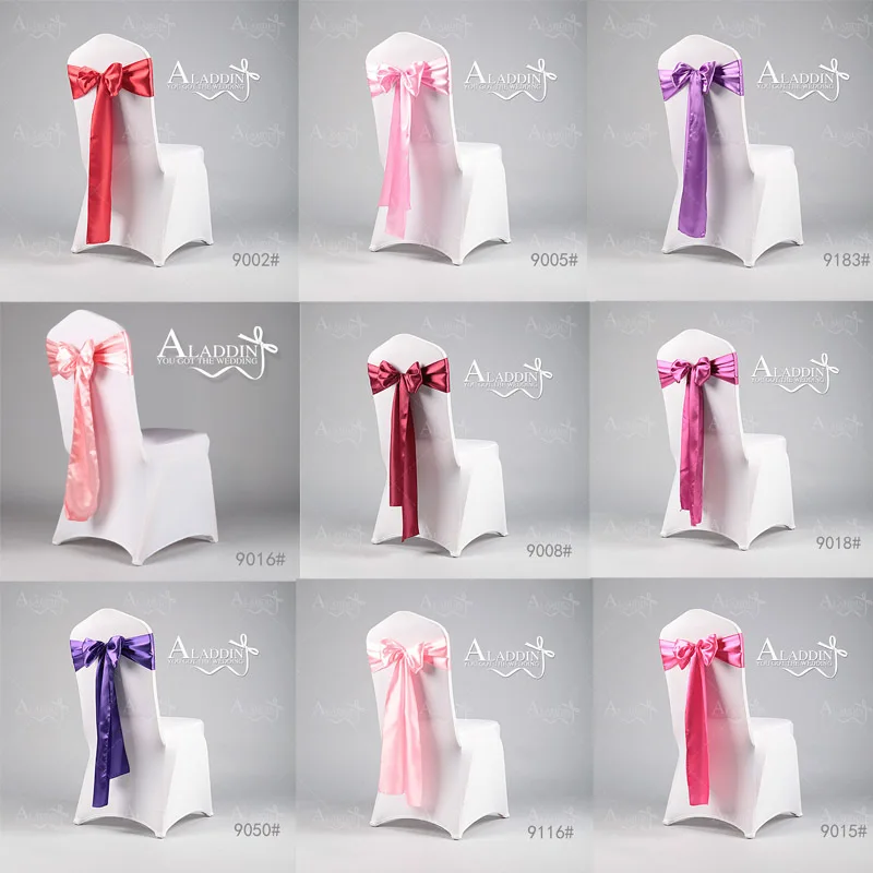 100 шт. Свадебные украшения атласная стул створки в гостинице Банкетный