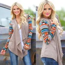 Hot Sale 2017 Western Ethnic Style Geommetric Patchwork Women Sweater Autumn Winter Long Sleeve Knitted Slim Casual Cardigans |
