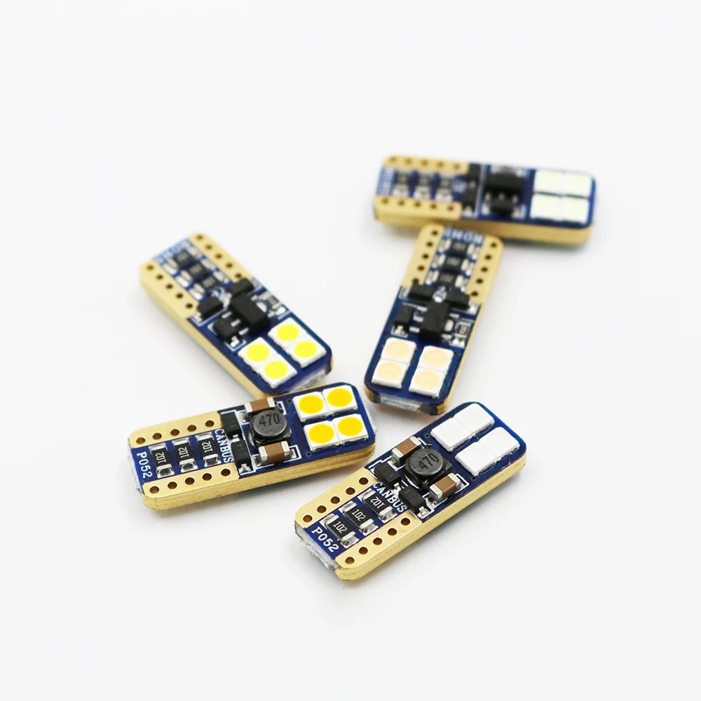 YSY 100x T10 8SMD 3030 светодиодный автомобильный светильник W5W белый Canbus НЕ OBC ERROR Авто