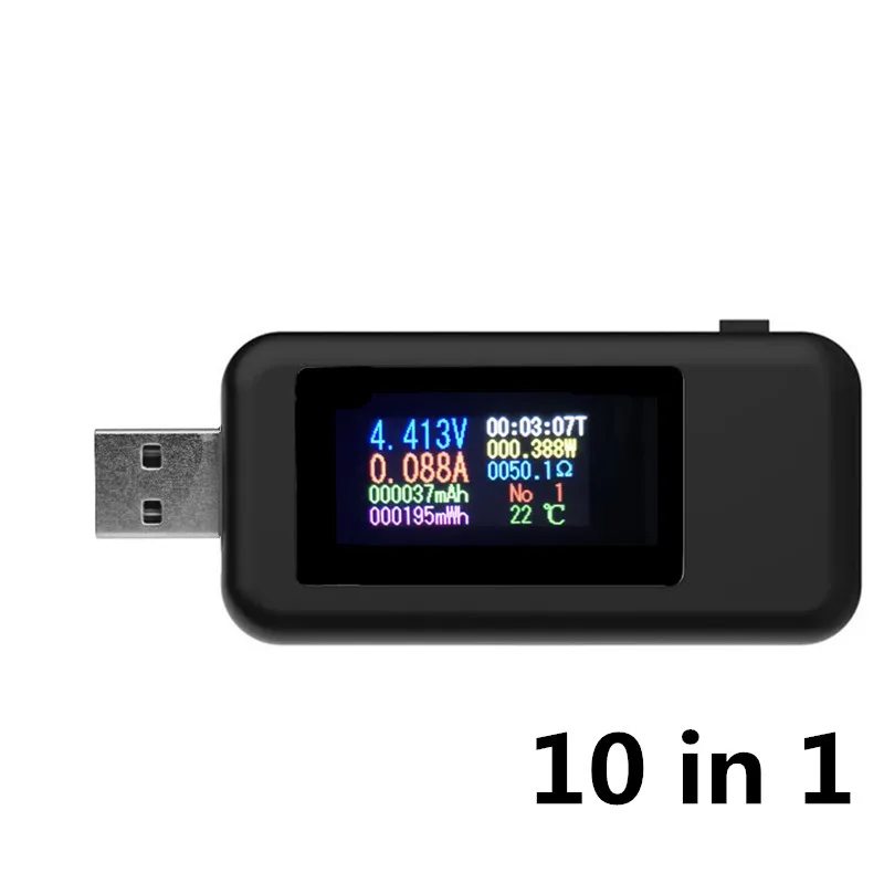 

JUANJUAN 9/10 в 1 USB тестер тока 4-30В