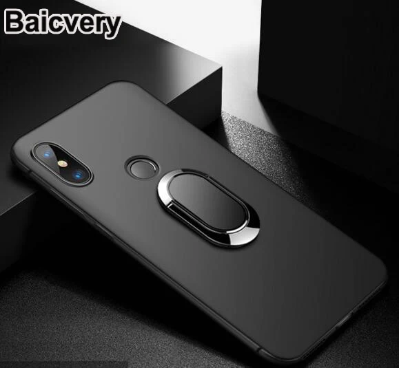 Магнитное кольцо-кронштейн на палец для Asus Zenfone Max Pro M2 ZB631KL матовый Силиконовый