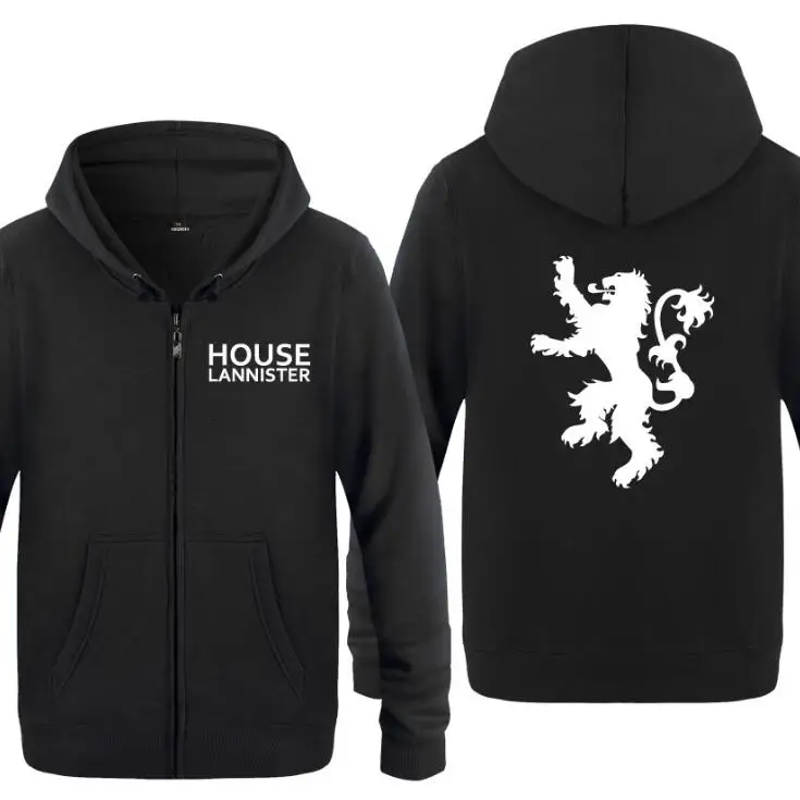 Для мужчин с капюшоном Игра престолов House Lannister Толстовки принтом хлопковая