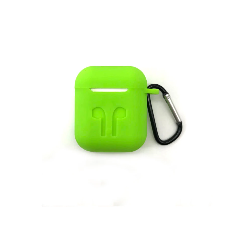 Силиконовый чехол, чехол с карабином, брелок для Apple AirPods Air Pods, беспроводные наушники, аксессуары, чехол