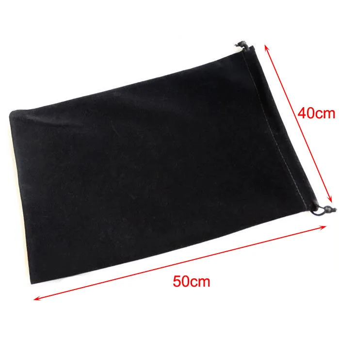 

40x50 cm Large Big Size Drawstring Black/Grey/Red Velvet Pouch Bag For Christmas Wedding Gift Packaging Bags Retail