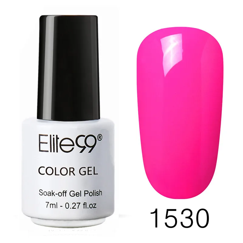1530 Elite99 Гель-лак для ногтей 7 мл Лак для ногтей гель UV Vernis Цвет Гель-лак для ногтей лак для верхнего и базового покрытия гель грунтовка Лаки UV лака, светодиодный светильник для маникюра, покрытие для ногтей, полустойкое к - Цвет: 1530
