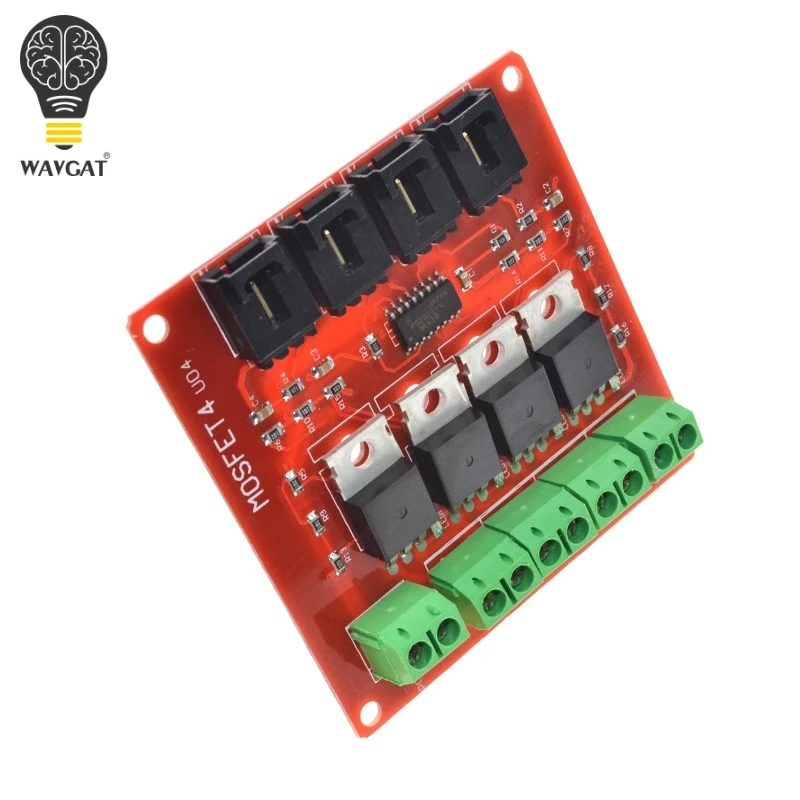 Четырехканальная 4-канальная Кнопка МОП-транзистора WAVGAT IRF540 V4.0 + модуль