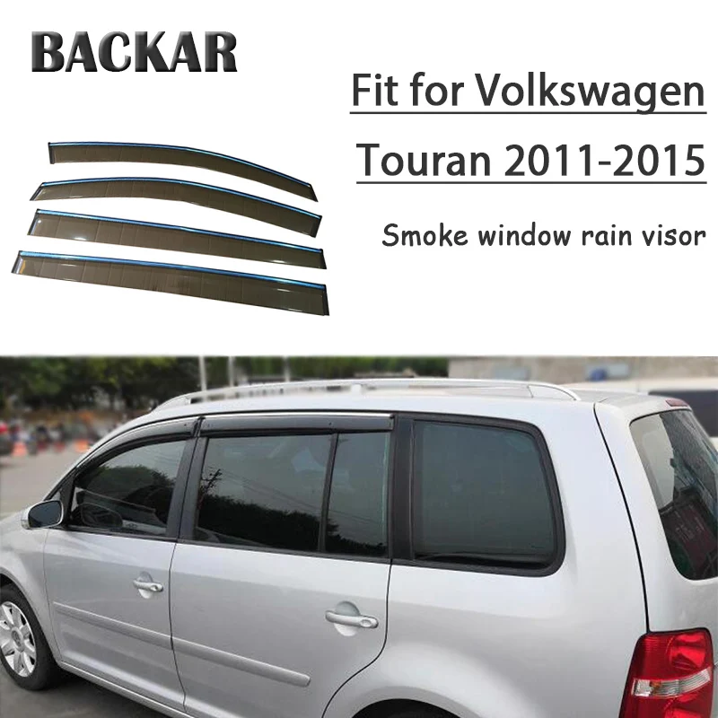 Backar 4 шт. Авто Windows ветра дождя для Volkswagen VW Touran 2011 2012 2013 2014 2015 солнцезащитный