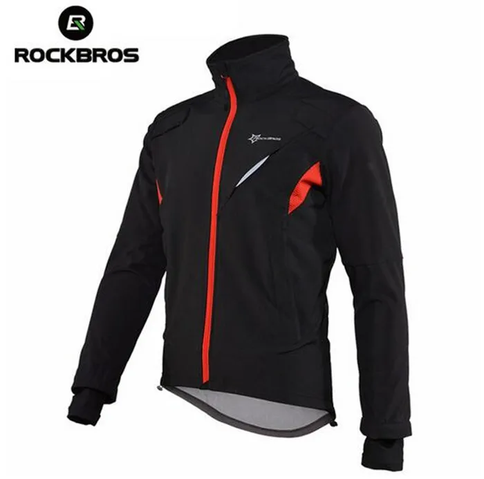 ROCKBROS зимняя куртка для велоспорта флисовая одежда с длинным рукавом