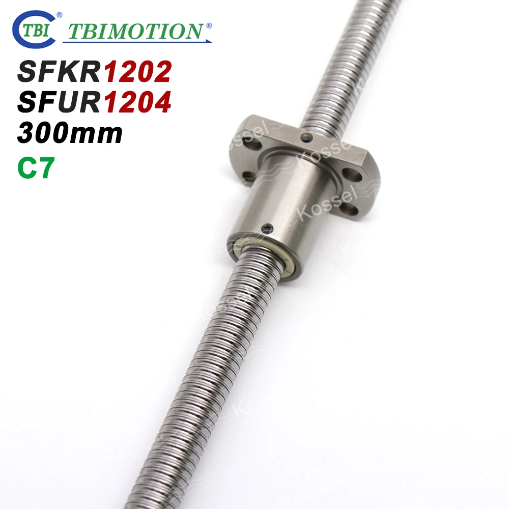 Шариковый винт TBI 1202 1204 12 мм SFU1204 SFK1202 C7 с шаровой гайкой SFU SFK SFS набор чпу 300