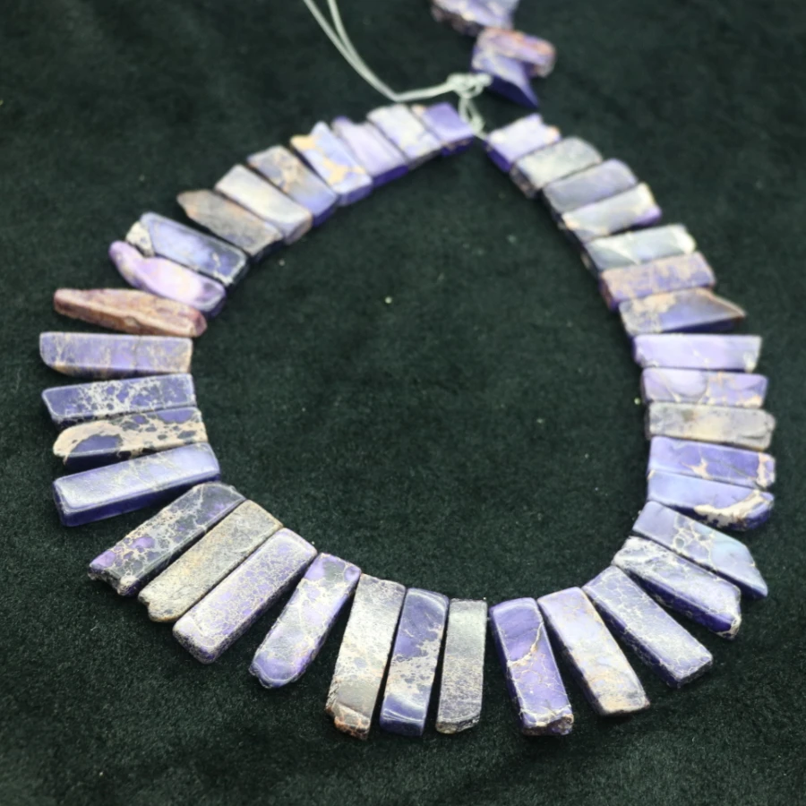 Высокое качество фиолетовые драгоценные камни камень ожерелье точка Кулон Бусы