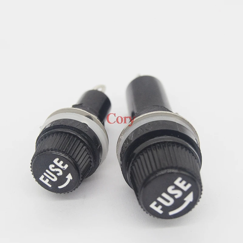 5pcs 5*20mm 6*30mm glass fuse holders 5x20 6x30 10A 250V insurance tube socket for Panel Mount Fuse Holder CZYC | Обустройство дома