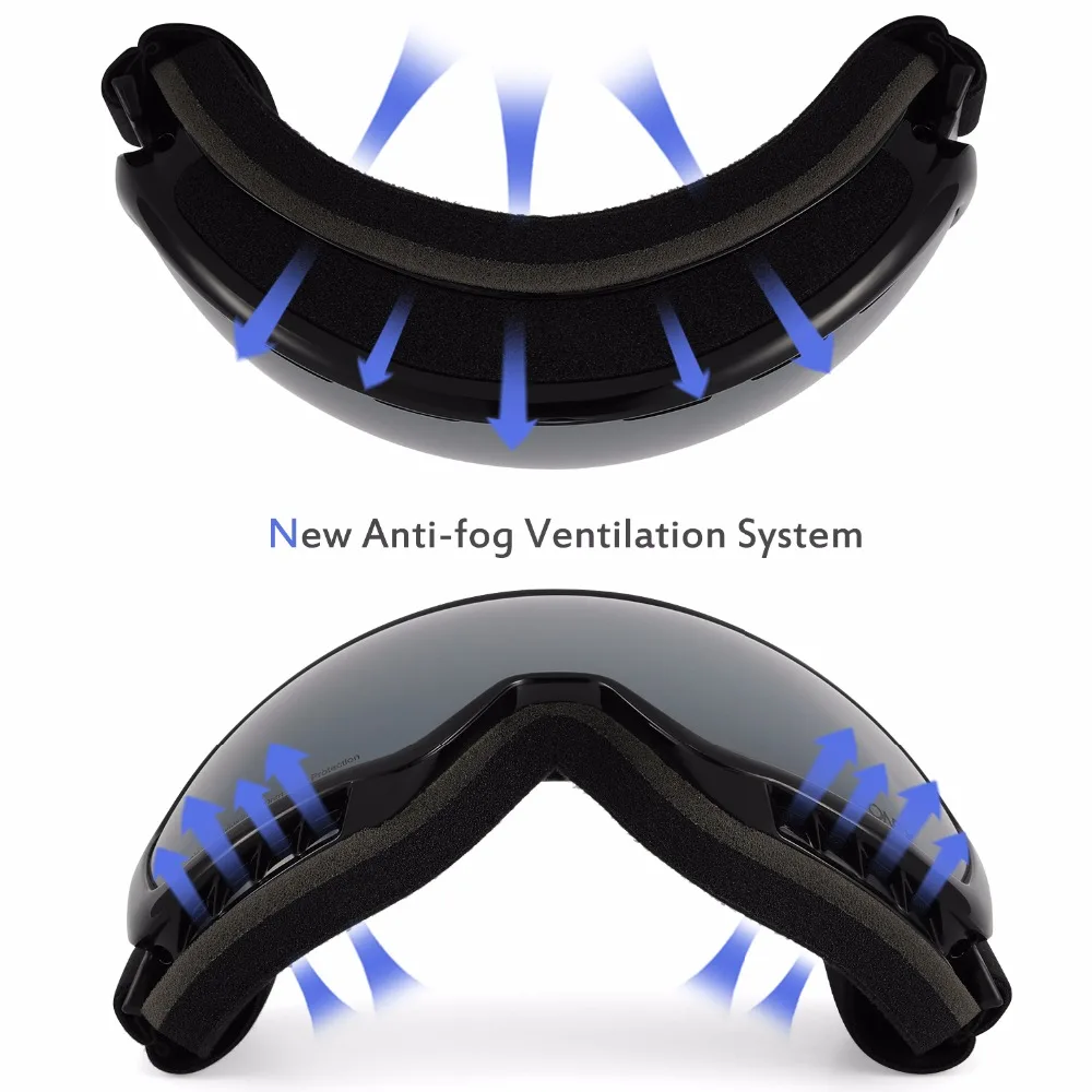 Gonex OTG лыжные очки для сноуборда и лыж очки мужские и женские UV400 защита двойные сферические линзы для зимних видов спорта